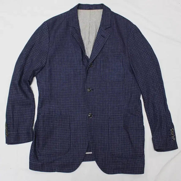 [BUNJANG] Solid Homme Linen Spring/Autumn Blazer Jacket (105 Fit) / 솔리드옴므 슬림 105적당 린넨 춘추 블레이져 자켓