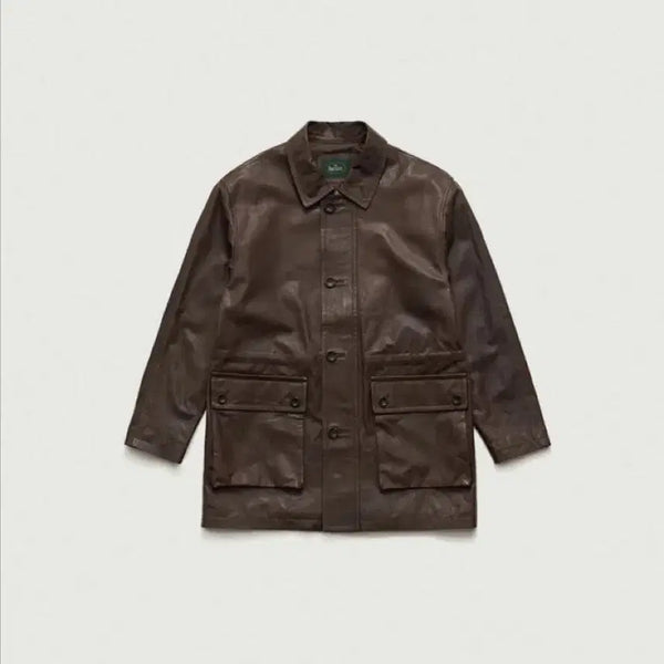 [BUNJANG] The Barnet Camp Leather Jacket / 더바넷 캠프 가죽자켓