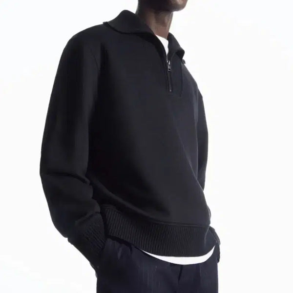 [BUNJANG] COS Funnel Neck Half-Zip Sweatshirt M / 코스 퍼널넥 하프집업 스웻셔츠 M