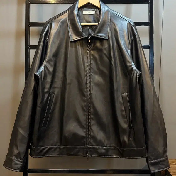 [BUNJANG] SCENT Eco-Leather Single Jacket / [FREE] 센트 SCENT 에코레더 싱글 자켓 6.5