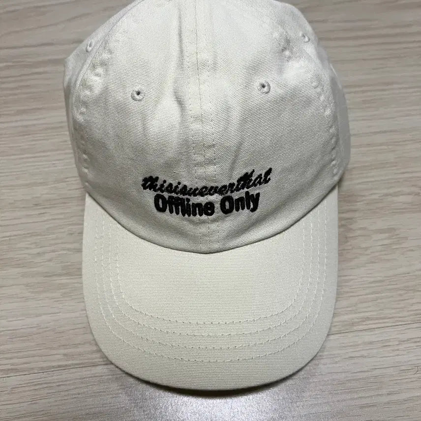 [BUNJANG] thisisneverthat Ivory Cap / (미사용)디스이즈네버댓 아이보리 캡