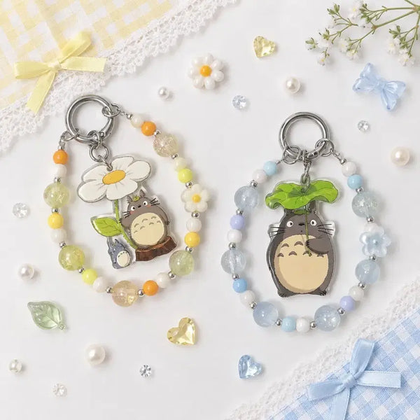 [BUNJANG] Handmade Beaded Strap Keychain / 토토로 비즈 키링