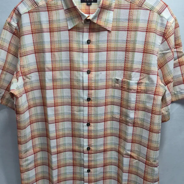 [BUNJANG] Daks Check Pattern Long Sleeve Shirt / 닥스 체크 남방