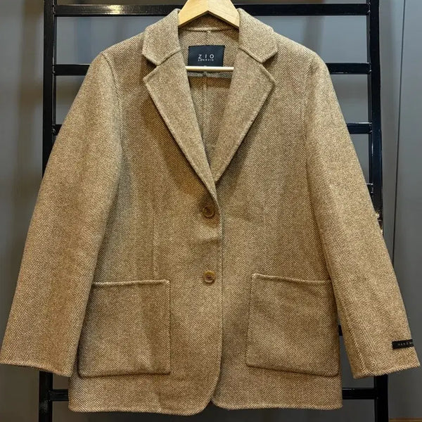 [BUNJANG] ZIO SONGZIO Herringbone Handmade Jacket / [55] 지오송지오 ZIO SONGZIO 헤링본 핸드메이드 자켓 4.9