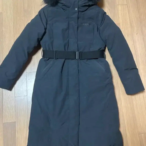 [BUNJANG] Discovery Premium Goose Down Long Padding Parka with Belt / 디스커버리 롱패딩(90)