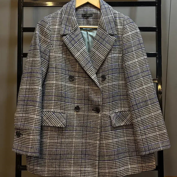 [BUNJANG] Anivee F Glen Check Double Breasted Blazer / [55] 아니베에프 Anivee F 글렌체크 더블 자켓 4.5