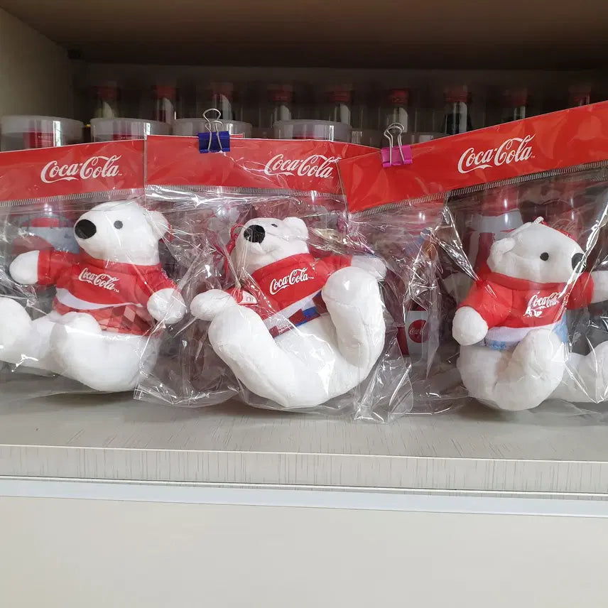 [BUNJANG] Coca-Cola Bear Plush Keychain Bundle Set / 코카콜라 곰인형 키링