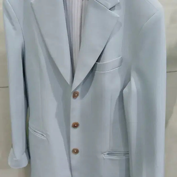 [BUNJANG] Marie Stripe Lined Blouse - Size M / 마리 스트라이프 안감 블라우스 M
