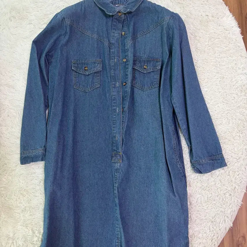 [BUNJANG] Denim Midi Dress / 청원피스