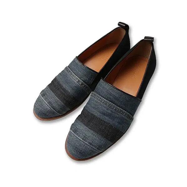[BUNJANG] Polpetta Patchwork Denim Fisherman Loafers / 폴페따 [Polpetta] 패치워크 데님 유니크 빈티지 로퍼