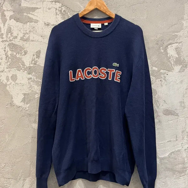 [BUNJANG] Lacoste Logo Knit Navy L / (L)라코스테 로고 니트
