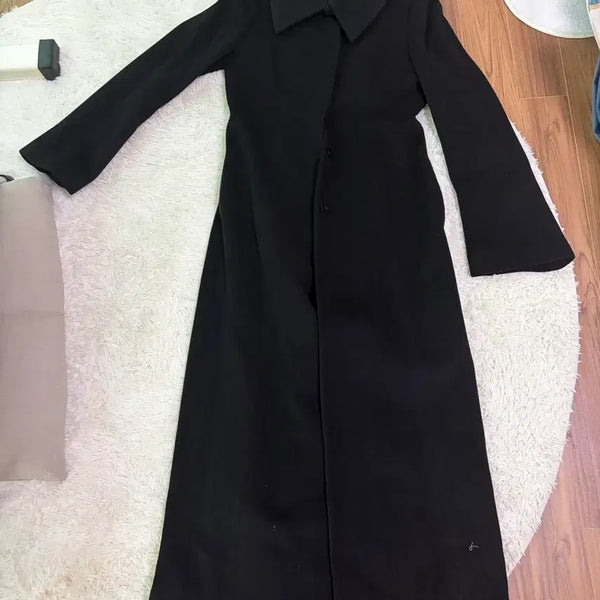 [BUNJANG] Black Long Coat / 블랙 롱 코트