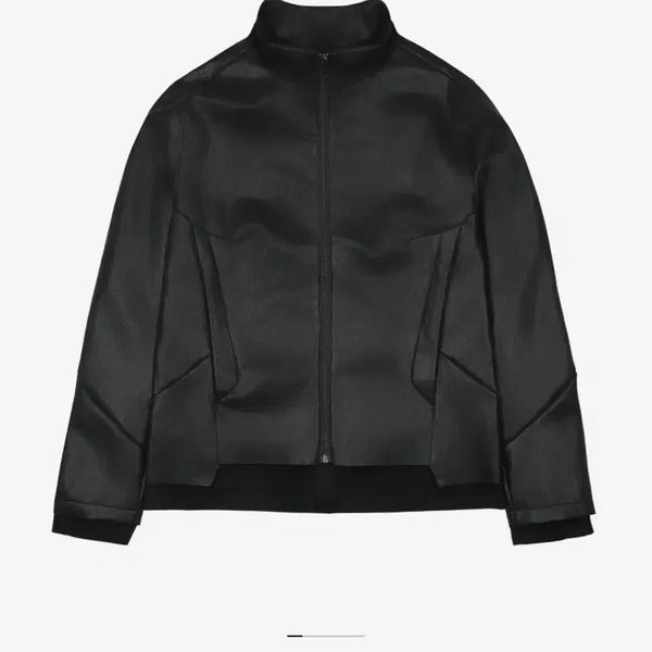 [BUNJANG] Sansan Gear Oblique Leather Jacket Black / (사이즈2)산산기어 오블리크 레더 가죽 자켓 블랙 새제품 팝니다