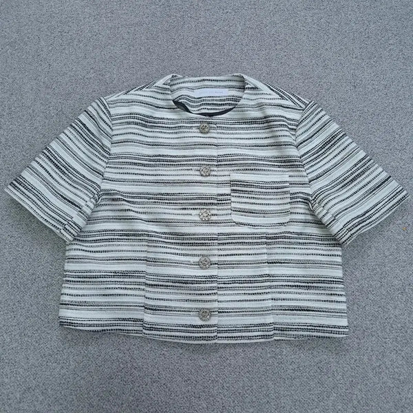 [BUNJANG] 89 Olive des Olive Short Sleeve Jacket / 89 올리브데올리브 반팔 자켓 | 0904B42