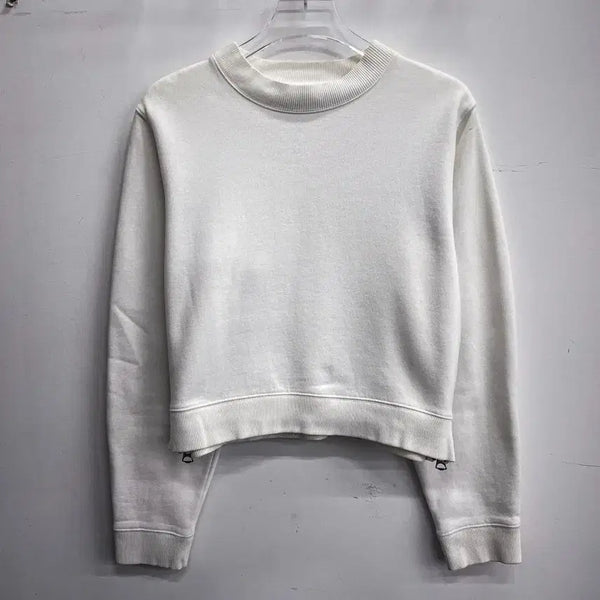 [BUNJANG] Acne Studios Side Zip Cropped Sweatshirt (Korean M) / 아크네스튜디오 사이드 지퍼 크롭 맨투맨 (국내 M) AG101