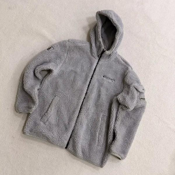 [BUNJANG] Discovery Fleece Hooded Zip-Up Jacket / 100 디스커버리 플리스 후드집업 0901T1