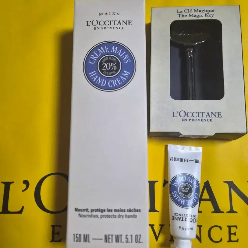 [BUNJANG] L'Occitane Shea Butter Hand Cream 150ml + Magic Key Set / 록시땅 시어버터 핸드크림 150ml + 매직키 세트