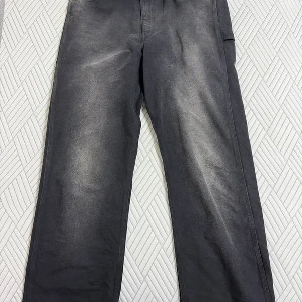 [BUNJANG] Auralee Duck Painter Pants Black / 오라리 AURALEE / 오라리 프로덕트 다이드 오가닉 코튼 덕팬츠 5사이즈