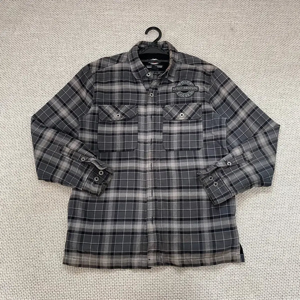 [BUNJANG] Harley-Davidson Checkered Shirt / S 할리데이비슨 체크 셔츠 남방 N.8667