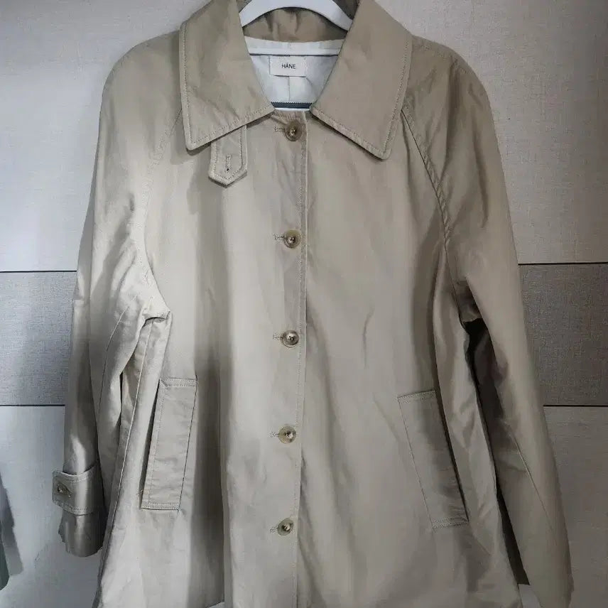 [BUNJANG] HANE Women's Beige Half Trench Coat / HANE 하네 여성 베이지 트렌치 하프코트 55~66