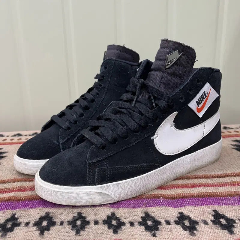 [BUNJANG] Nike Blazer Mid Level Black Sneakers 230 / 나이키 블레이저 미드 레벨 블랙 스니커즈 230 X03823