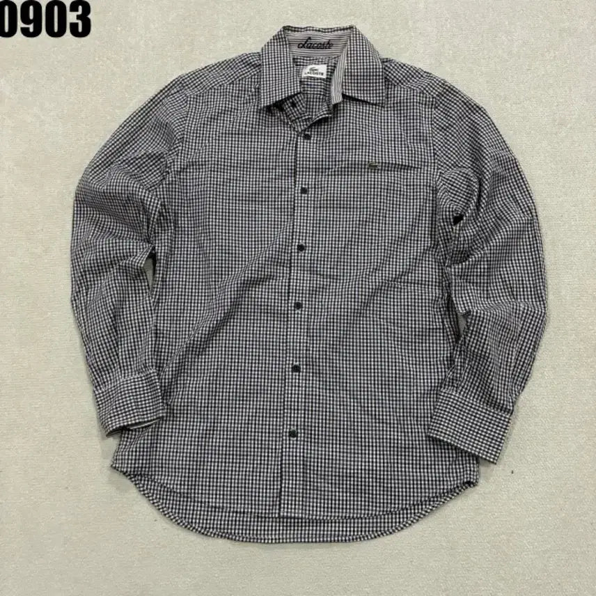 [BUNJANG] Lacoste Checkered Shirt / 라코스테 체크 남방 셔츠 95