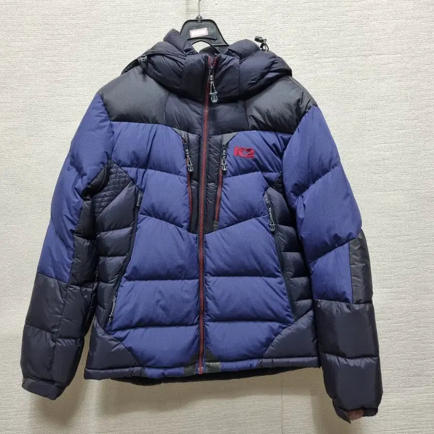 [BUNJANG] K2 Men's Padded Jacket - Blue/Black, Size M / b169 K2 남성 패딩 자켓