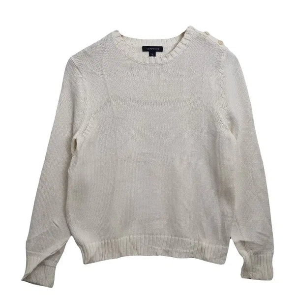 [BUNJANG] LANDS' END Cotton Knit Sweater / LANDS' END 크림 니트 [M] 코튼 100%