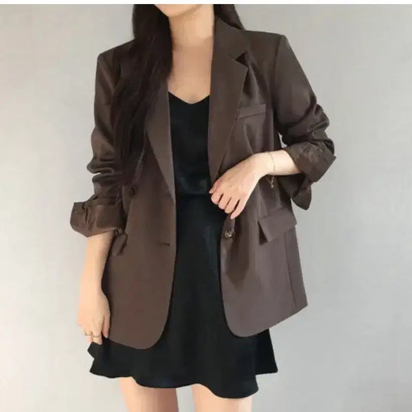 [BUNJANG] Brown Blazer / 브라운 블레이저