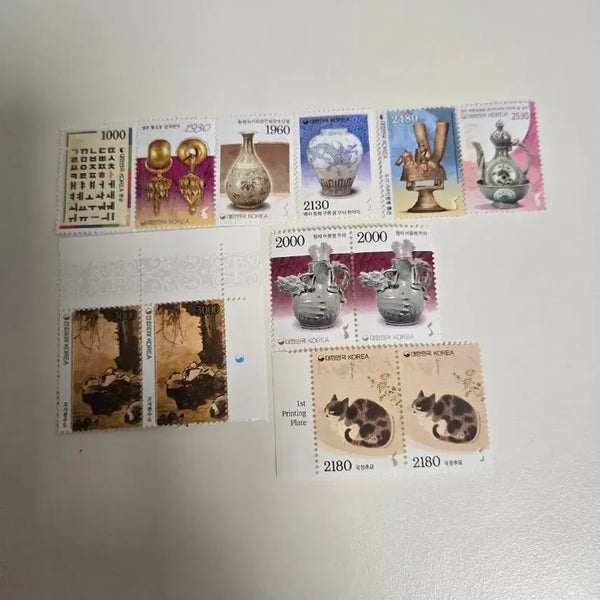[BUNJANG] Perforated Standard Postage Stamps (12 stamps) / 천공 보통우표 12매 판매합니다