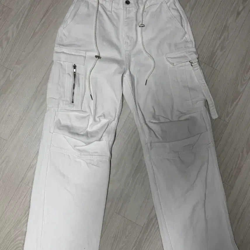 [BUNJANG] Vintage White Cargo Pants / 빈티지 화이트 카고팬츠