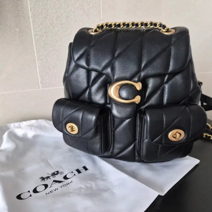 [BUNJANG] Coach Tabby Backpack Black / 코치 태비 백팩 블랙 (백화점 새상품)