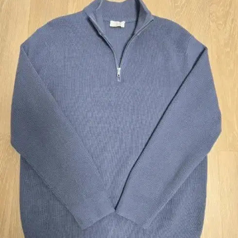 [BUNJANG] LAINE Half-Zip Knit Blue / LAINE 반집업 니트 블루 새상품