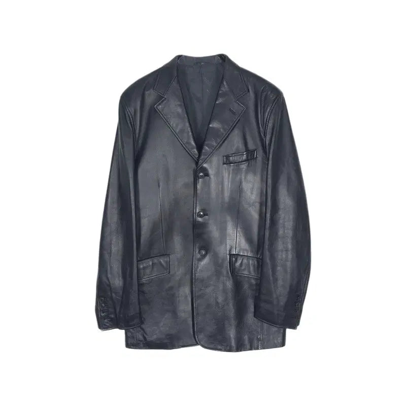 [BUNJANG] Armani Collezioni Lambskin Leather Three-Button Jacket XXL / ARMANI COLLEZIONI 양가죽 쓰리버튼 자켓 XXL