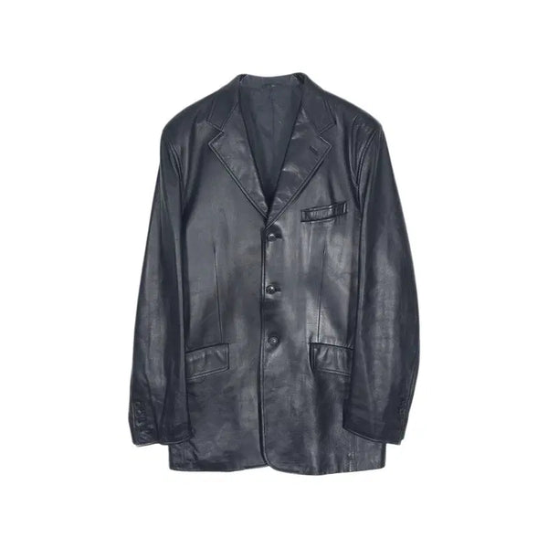 [BUNJANG] Armani Collezioni Lambskin Leather Three-Button Jacket XXL / ARMANI COLLEZIONI 양가죽 쓰리버튼 자켓 XXL
