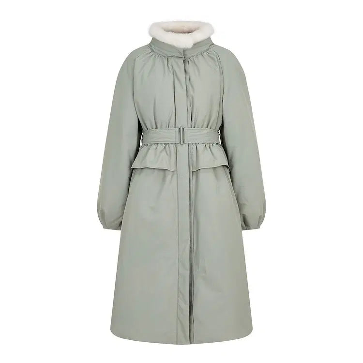 [BUNJANG] GCUT Mink Trimmed Goose Down Long Padded Coat / GCUT 지컷 밍크 포인트 구스 롱패딩 66