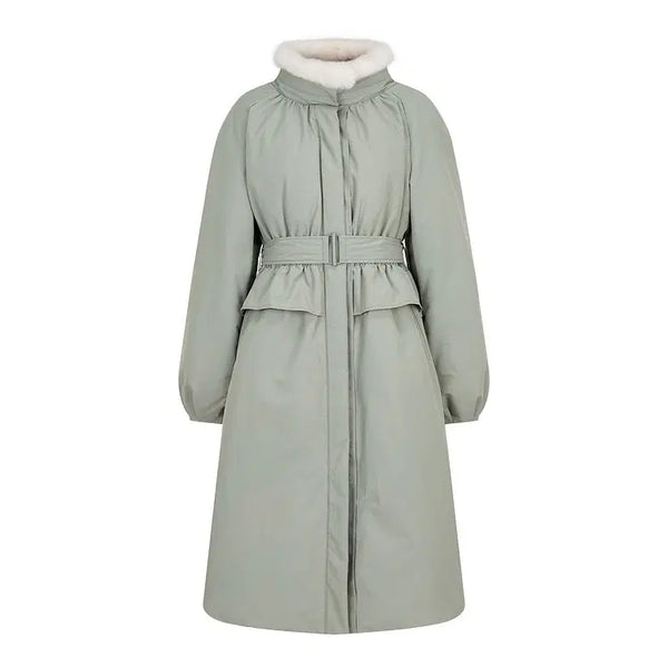 [BUNJANG] GCUT Mink Trimmed Goose Down Long Padded Coat / GCUT 지컷 밍크 포인트 구스 롱패딩 66
