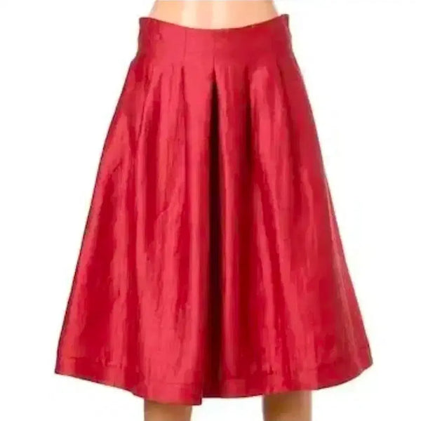 [BUNJANG] Oilily Linen Blend Solid Pleated Skirt / 오일릴리 린넨 혼방 솔리드 주름 스커트