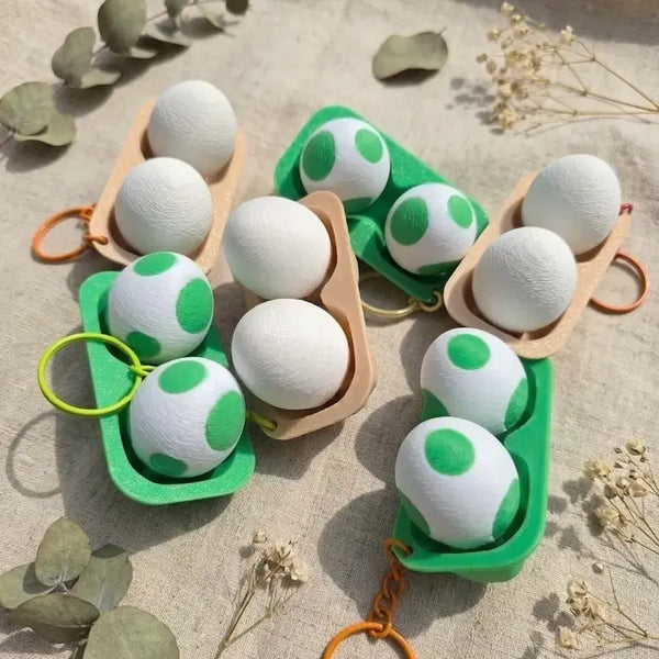 [BUNJANG] Mini Egg Carton Keychain Set / @@@계란 클리커 (세트)@@@