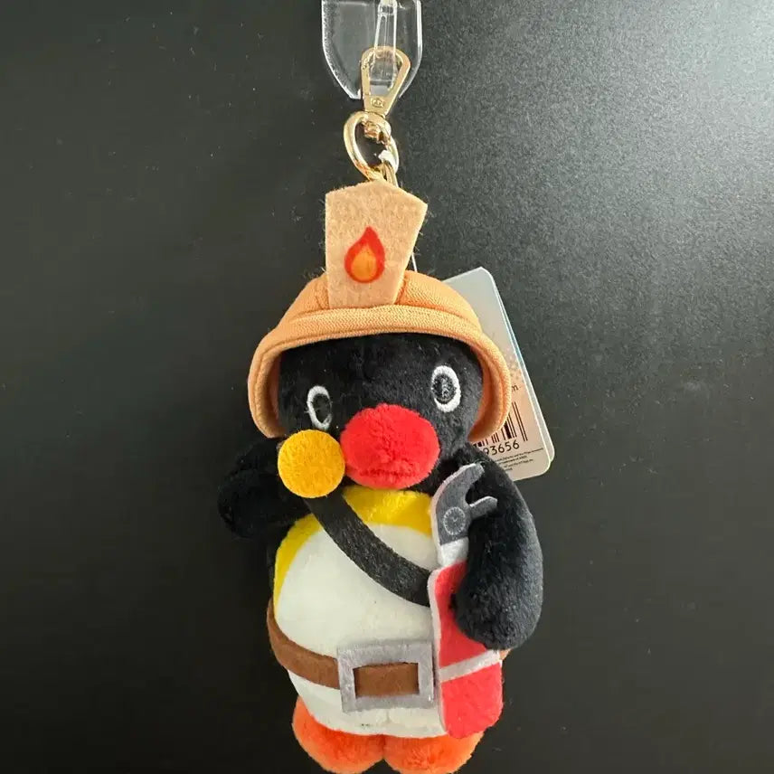 [BUNJANG] Pingu Firefighter Keychain / 핑구 소방관 키링