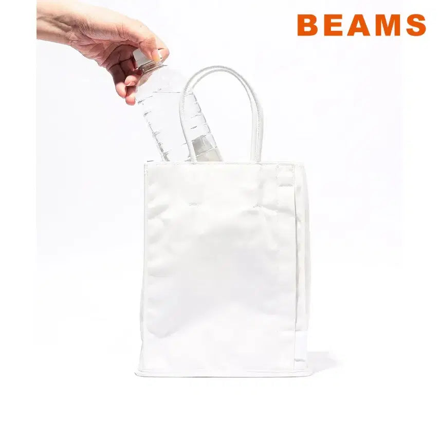 [BUNJANG] BEAMS x ROOTOTE Square Tote Bag (White) / 빔즈 비피알빔즈 루트토트 스퀘어백