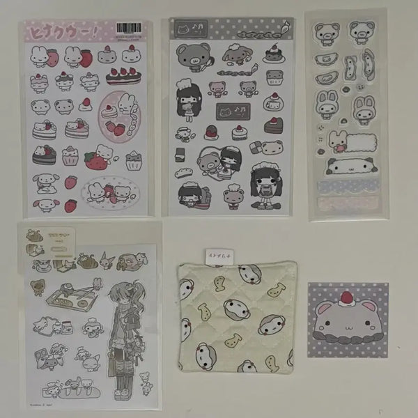 [BUNJANG] Hinakuu Collaboration Coaster Sticker Set / 히나쿠우 콜라보 코스터 스티커 세트