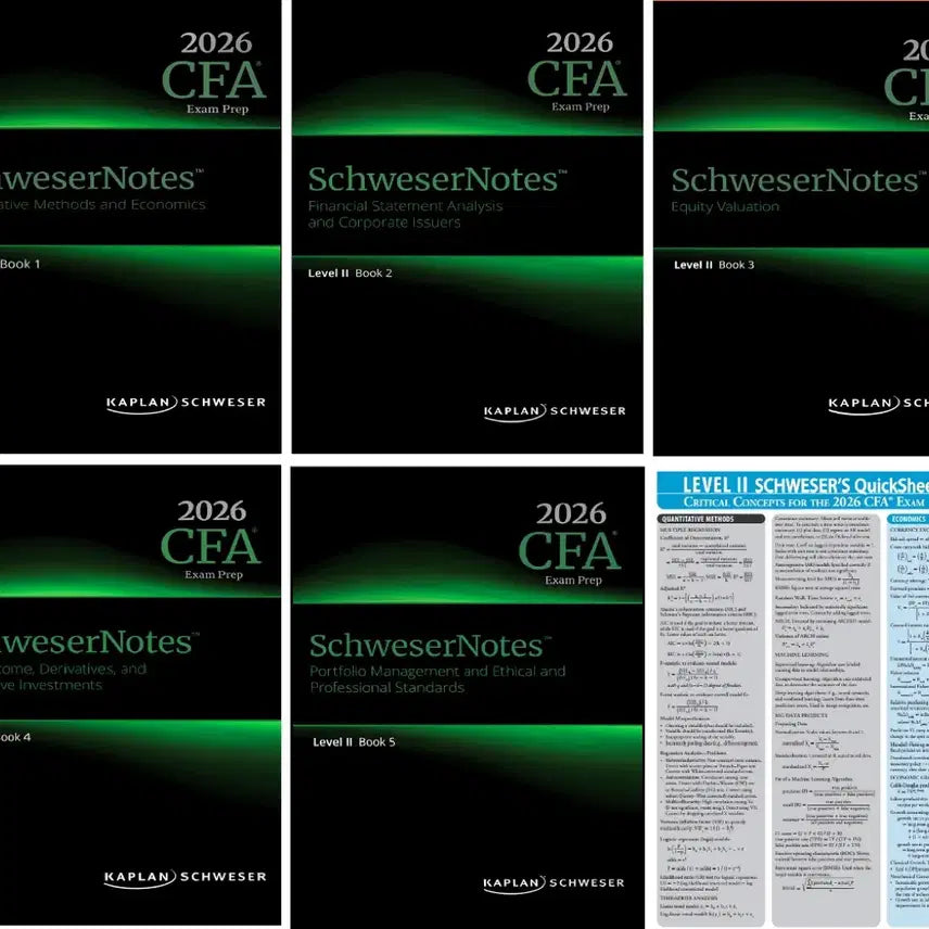 [BUNJANG] 2026 CFA Level 2 Schweser Notes / 2026 CFA 레벨 2 슈웨이저노트
