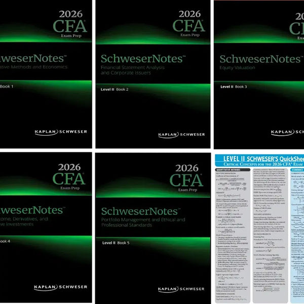 [BUNJANG] 2026 CFA Level 2 Schweser Notes / 2026 CFA 레벨 2 슈웨이저노트