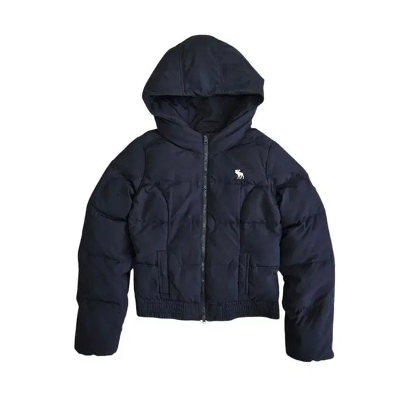 [BUNJANG] Abercrombie Women's Navy Short Padded Jacket / Abercrombie 아베크롬비 여성 네이비 숏 패딩