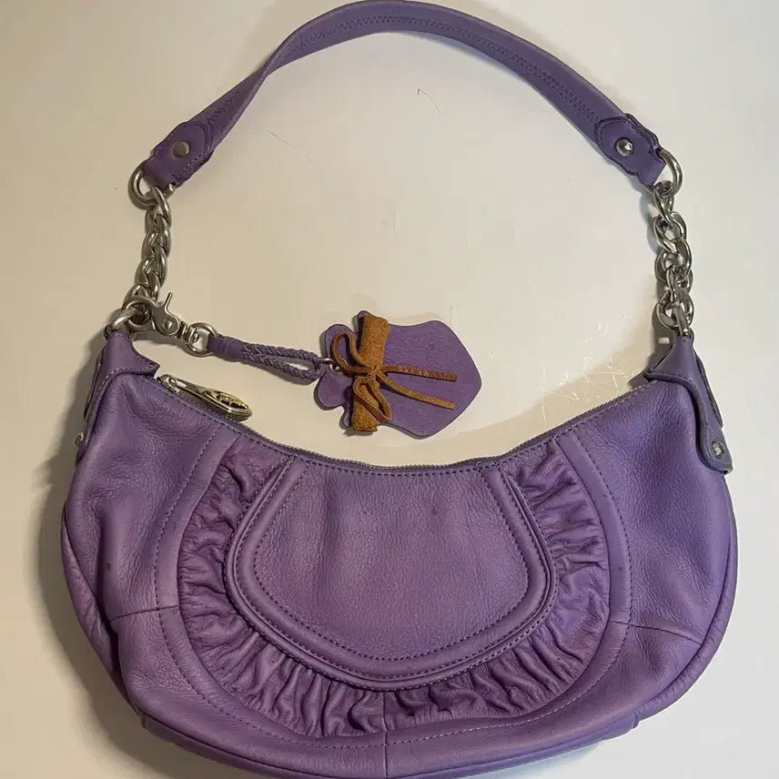 [BUNJANG] Lavender Saddle Bag / 라벤더 컬러 새들백