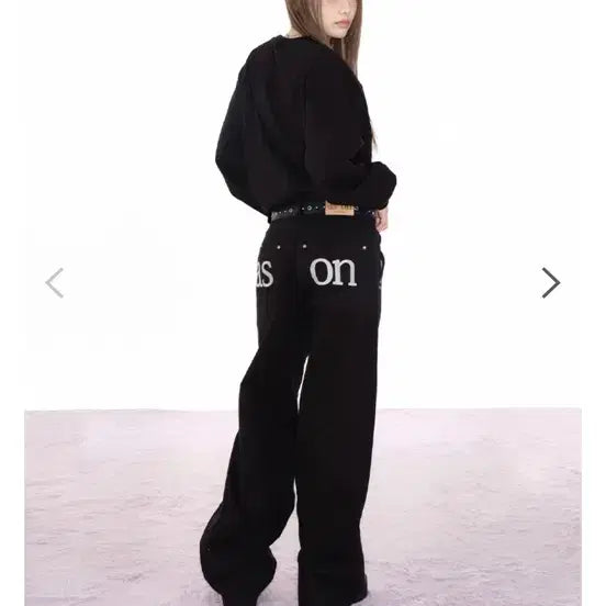 [BUNJANG] AZON Smog Wide Pants Black / 애즈온 smog wide pants 바지