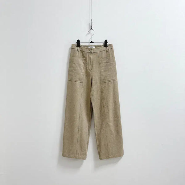 [BUNJANG] mohan Cotton Beige Pants / 모한 mohan 코튼 베이지 팬츠