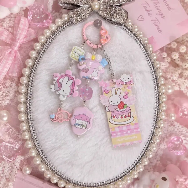 [BUNJANG] Pink Miffy Keyring / 핑크 미피 키링