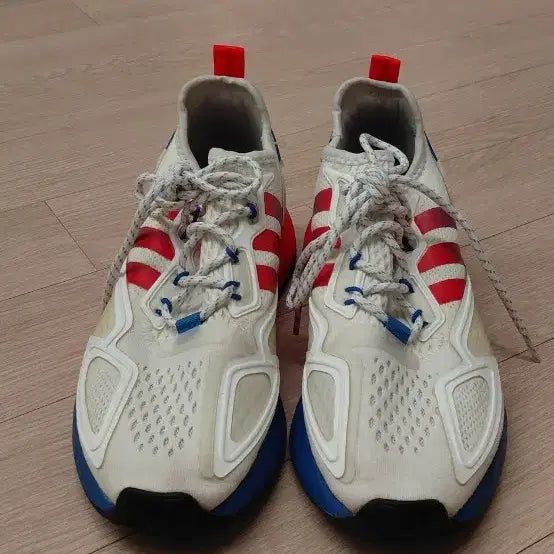 [BUNJANG] Adidas ZX 2K Boost White Blue Red / 아디다스 ZX 2K 부스트 화이트 블루 레드